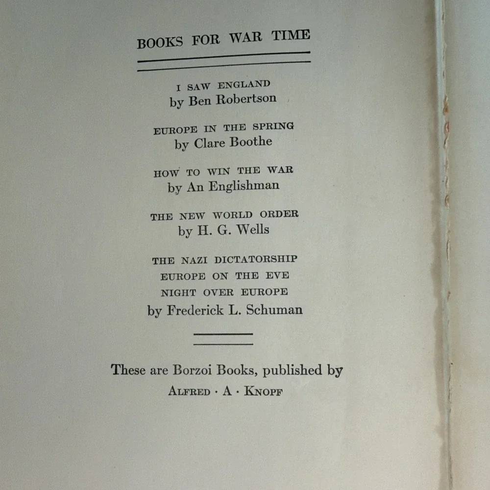 Alfred A. Knopf berlin diary